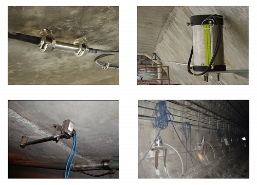 光纤光栅(fbg)传感器现场安装图